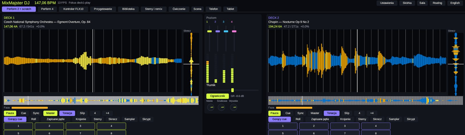 Waveforms in a colour-blind-friendly palette